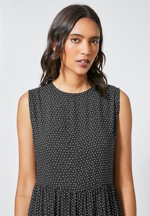 Superbalist - Sleeveless tiered dress - black