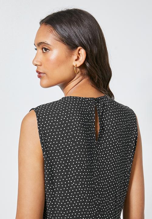 Superbalist - Sleeveless tiered dress - black