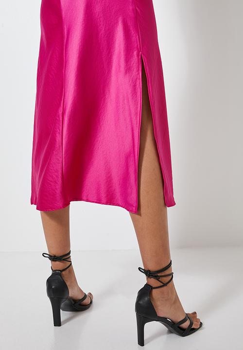 Superbalist - Satin slip dress - pink