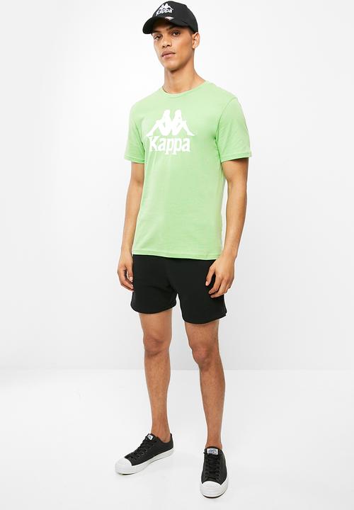KAPPA - Authentic estessi tee - green/white