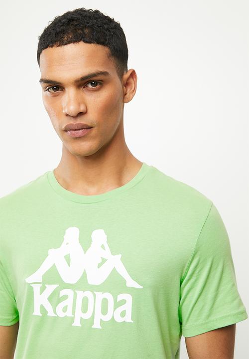 KAPPA - Authentic estessi tee - green/white