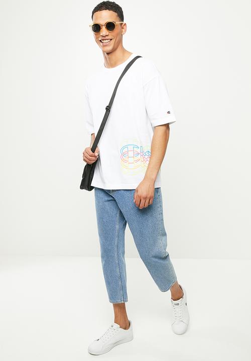 Champion - Repeat pattern crewneck t-shirt - white