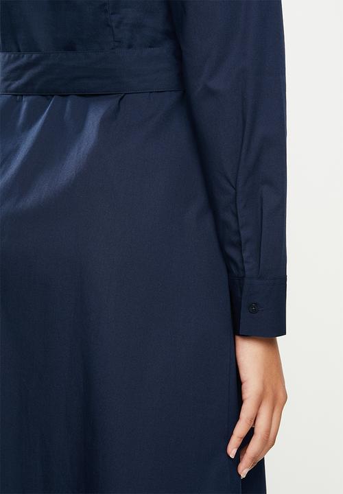 POLO - Bree shirt dress with belt - navy