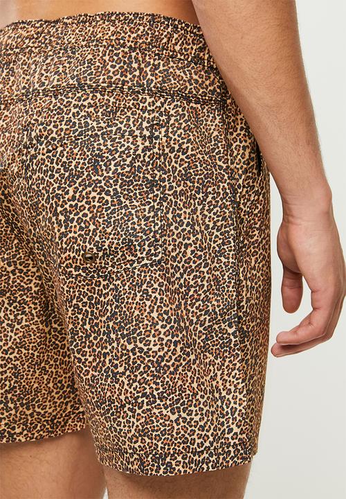Cotton On - Kahuna short - micro tan leopard