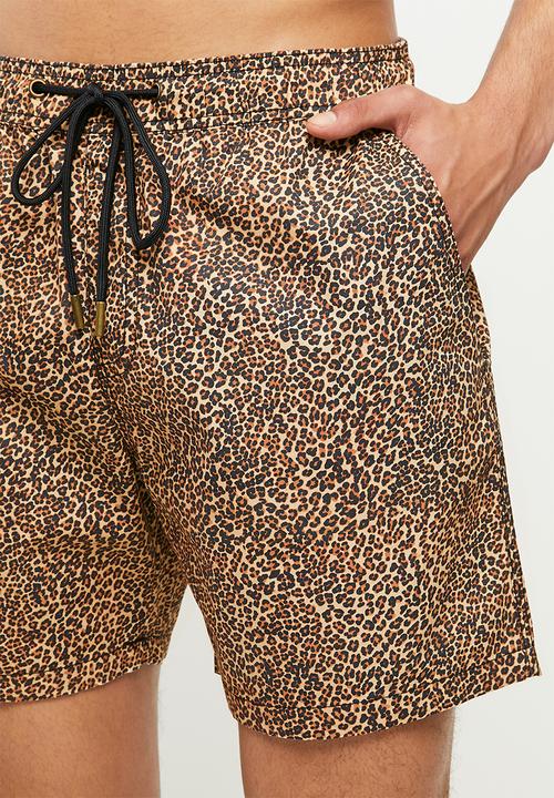 Cotton On - Kahuna short - micro tan leopard