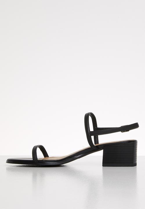 Superbalist - Tamryn block mule - black
