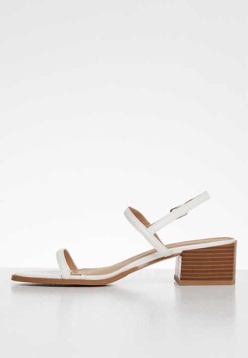 Superbalist - Tamryn block mule - white