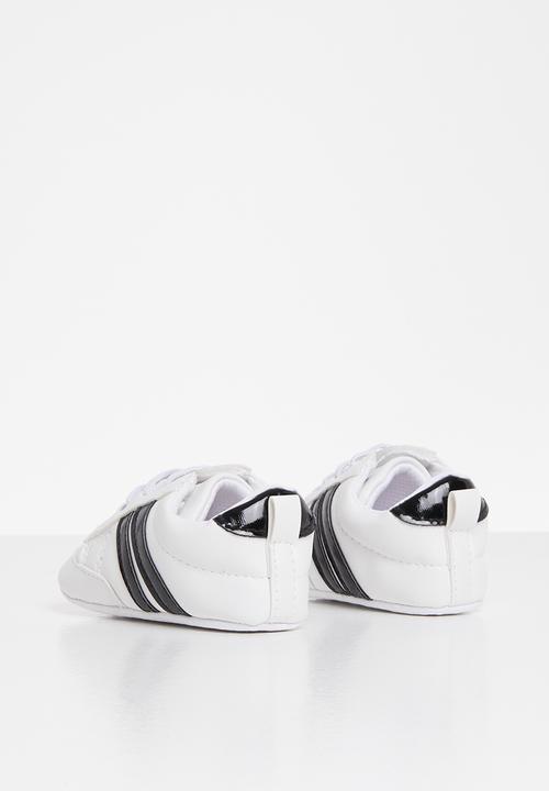 Pop Candy - Boys soft sneaker - white/black