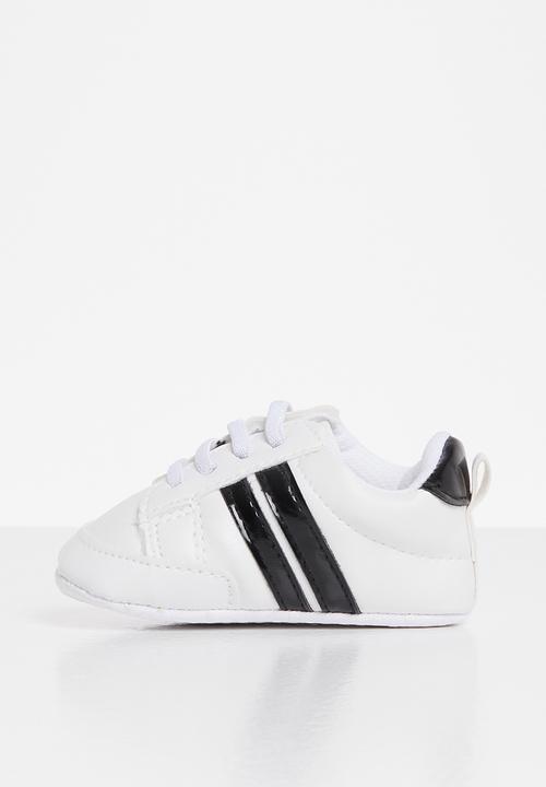 Pop Candy - Boys soft sneaker - white/black