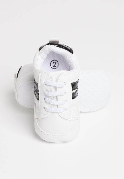 Pop Candy - Boys soft sneaker - white/black
