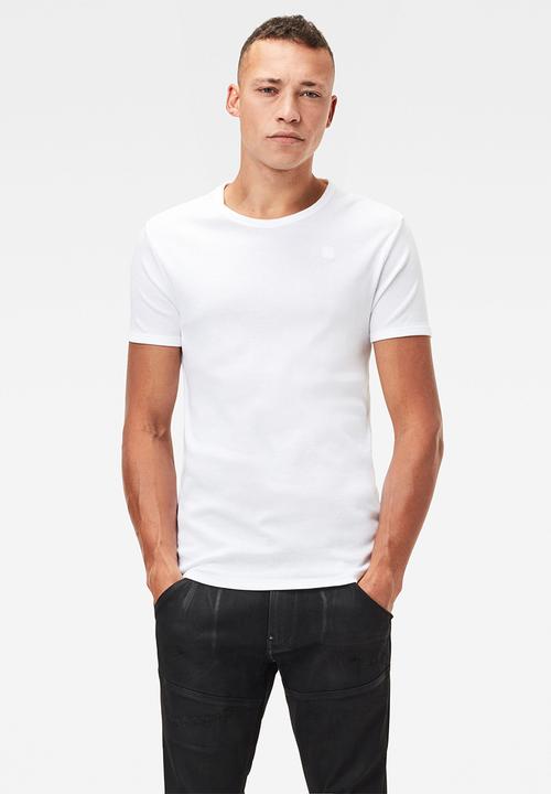 G-STAR - Base short sleeve 2 pack tee - white