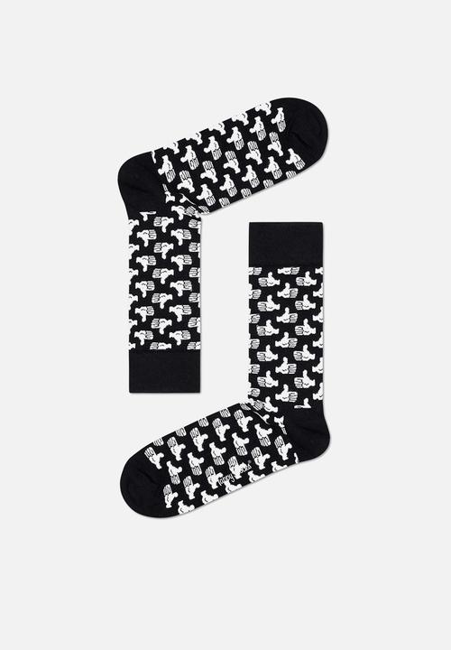 Happy Socks - 4-pack black and white socks gift set - black & white
