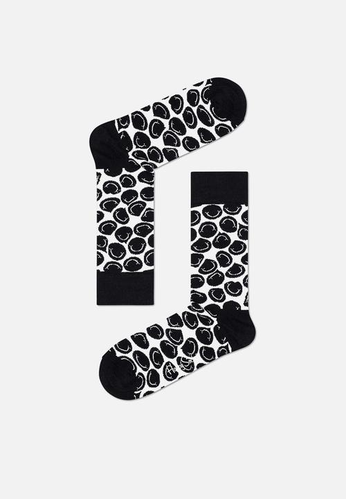 Happy Socks - 4-pack black and white socks gift set - black & white