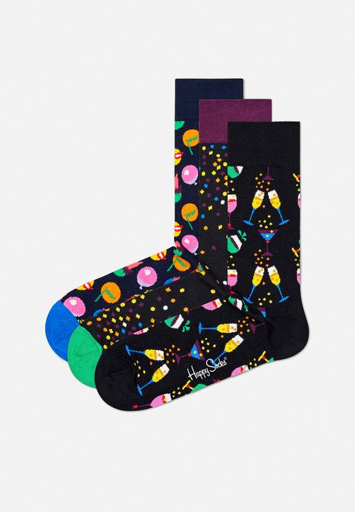 Happy Socks - 3-pack celebration socks gift set - multi