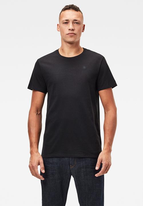 G-STAR - Base htr r short sleeve 2 pack tee - black