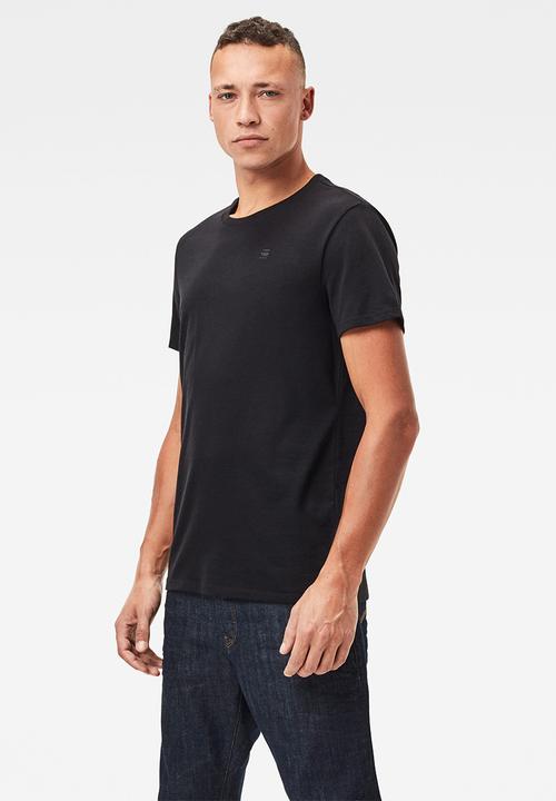 G-STAR - Base htr r short sleeve 2 pack tee - black