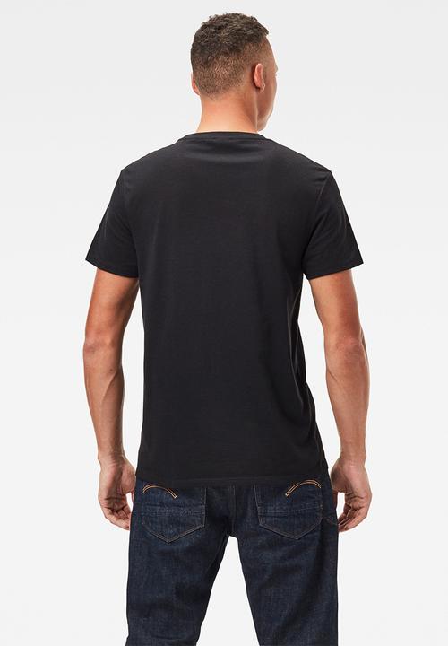 G-STAR - Base htr r short sleeve 2 pack tee - black