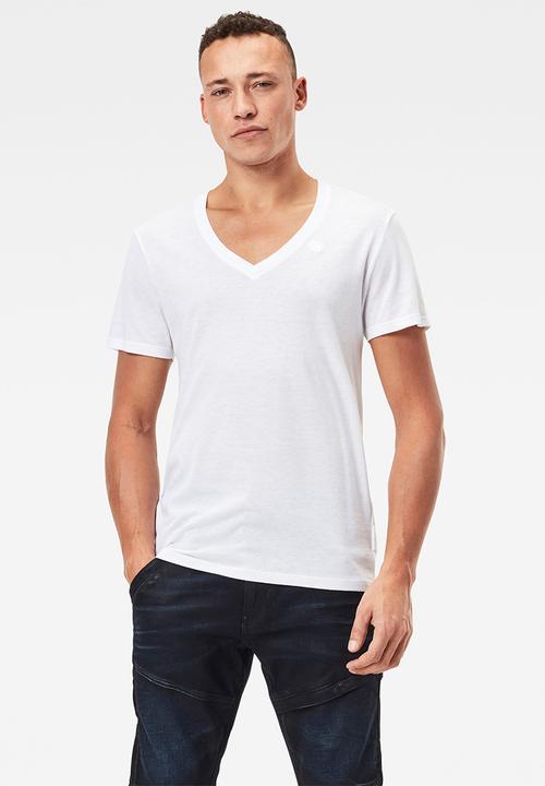 G-STAR - Base htr r short sleeve 2 pack tee - white