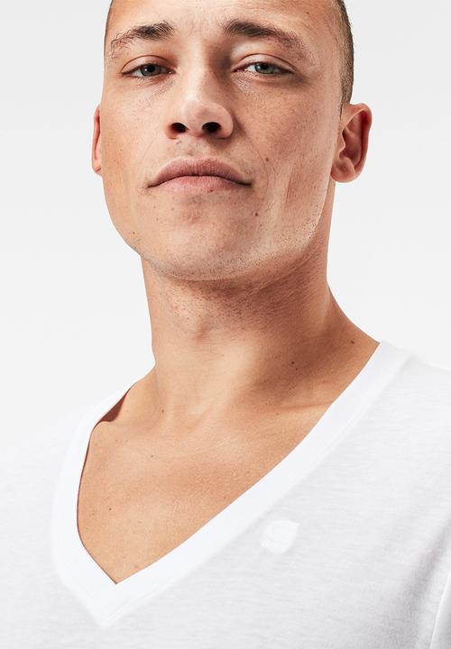 G-STAR - Base htr r short sleeve 2 pack tee - white