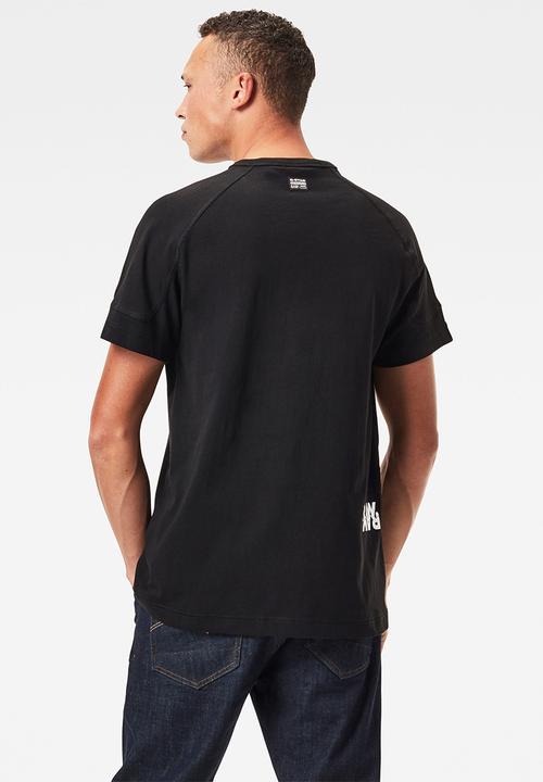 G-STAR - Multi logo+ korpaz r short sleeve tee - black