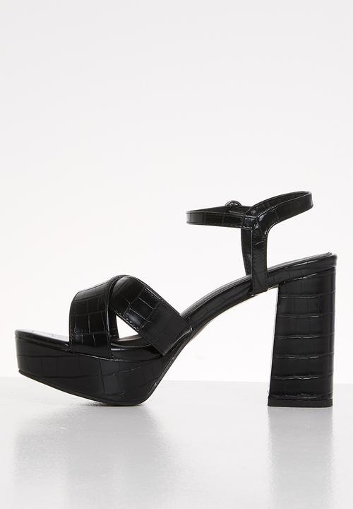 Cotton On - Esther platform heel - black 