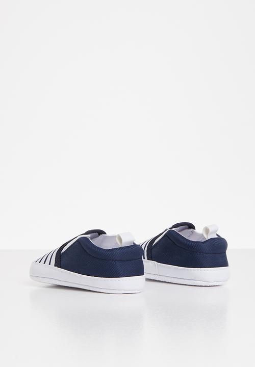 Pop Candy - Boys stripe slip on - navy