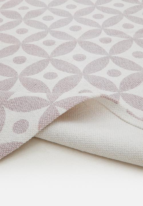 Sixth Floor - Aurora cotton printed bath mat - lilac
