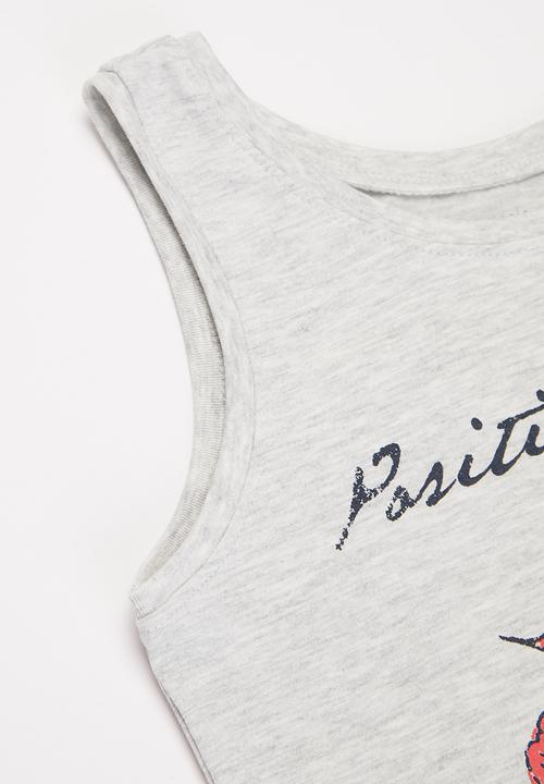 Name It - Veen tank top - grey