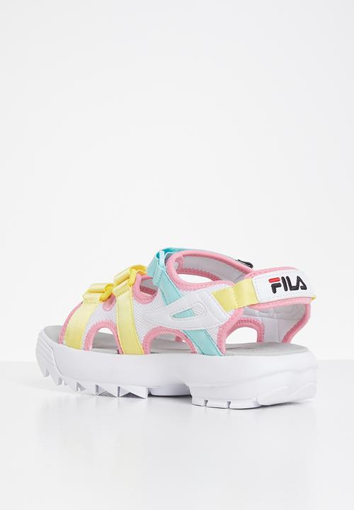 FILA - Disruptor sandal - white/limelight