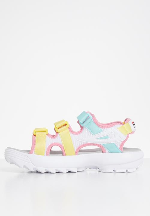 FILA - Disruptor sandal - white/limelight