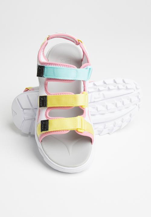 FILA - Disruptor sandal - white/limelight