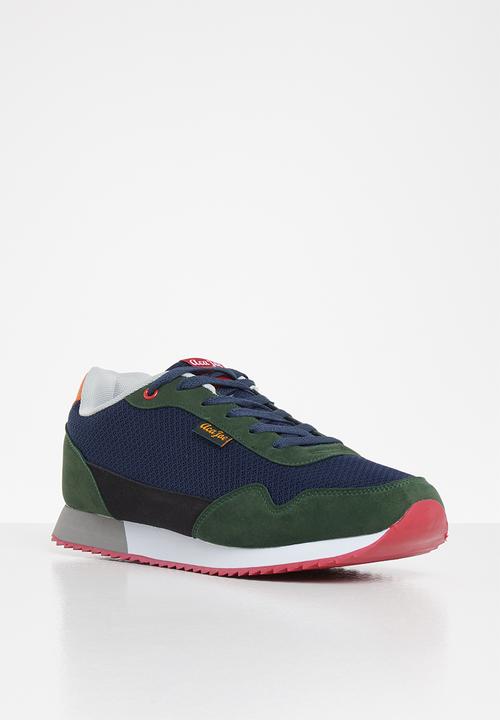 Aca Joe - Retro trainer - forest green/ navy