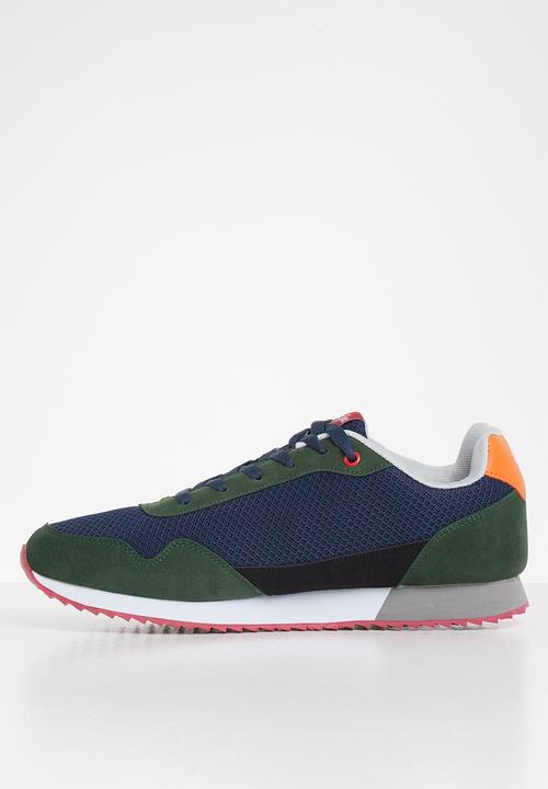 Aca Joe - Retro trainer - forest green/ navy