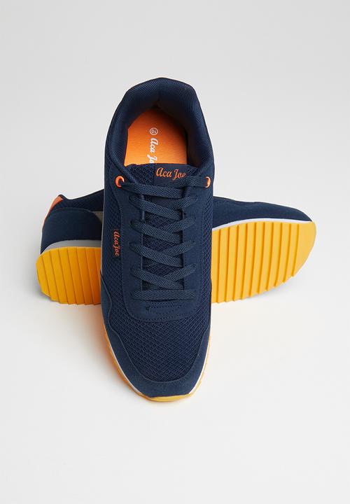 Aca Joe - Retro trainer - navy/orange