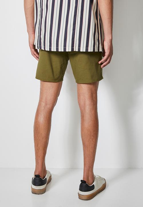 Superbalist - Summer chino short with elastic waistband - khaki