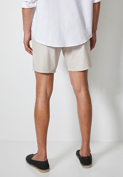 Superbalist - Summer chino short with elastic waistband - grey