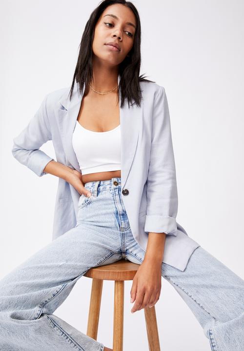 Cotton On - Ultimate linen blazer - sugar pink