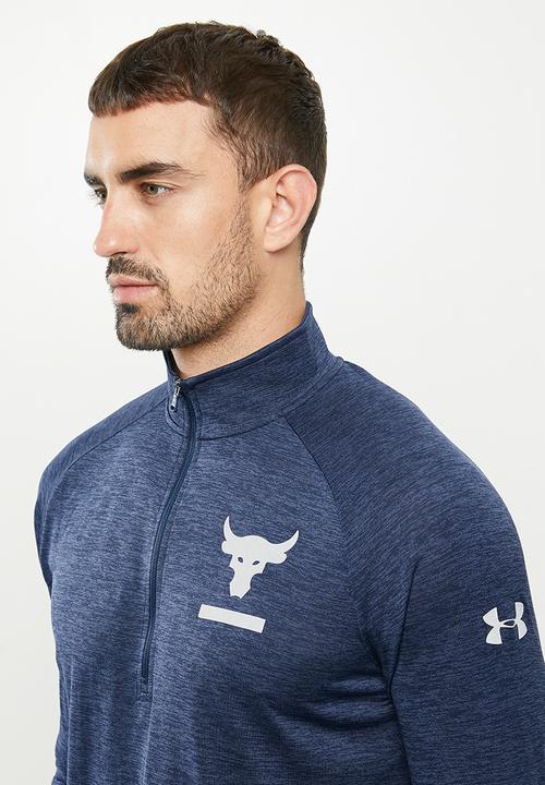 Under Armour - UA Project ROCK Tech 1/2 zip top - navy
