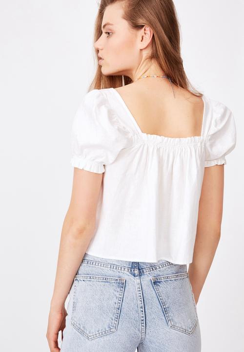 Cotton On - Babydoll blouse - white