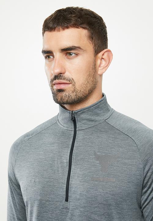 Under Armour - UA Project ROCK tech 1/2 zip top  - grey