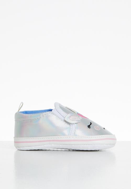 Pop Candy - Unicorn slip on - silver