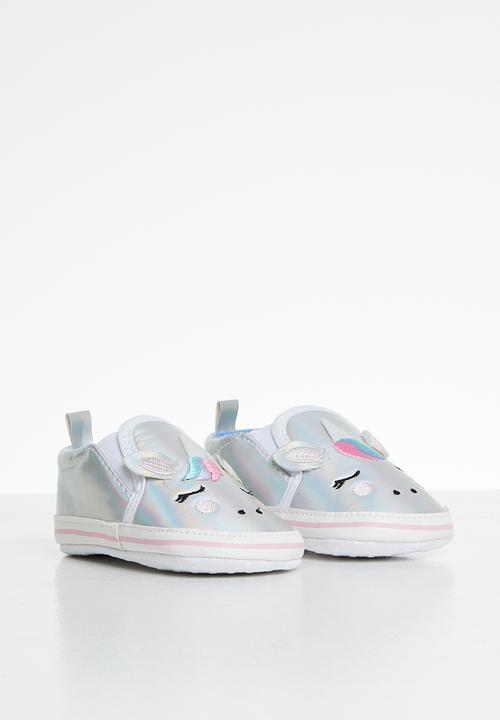 Pop Candy - Unicorn slip on - silver