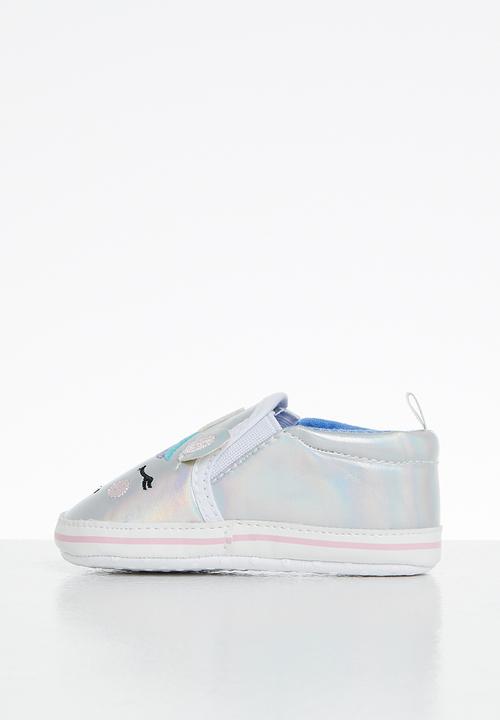 Pop Candy - Unicorn slip on - silver