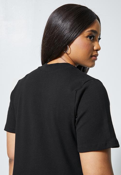 Superbalist - 2 Pack rib high neck tees - black & white