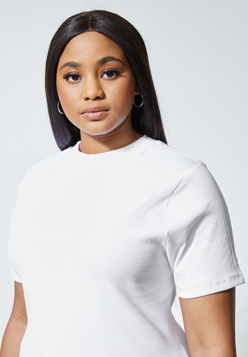 Superbalist - 2 Pack rib high neck tees - black & white