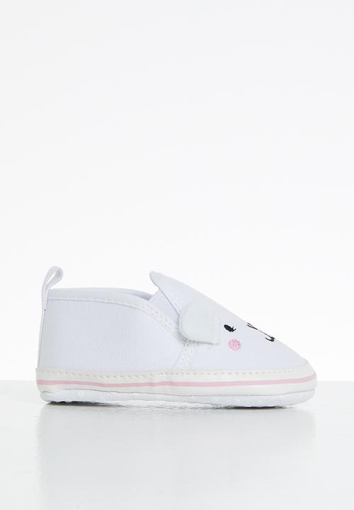 Pop Candy - Bear slip on - white