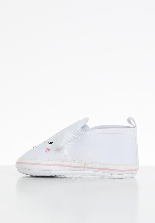 Pop Candy - Bear slip on - white