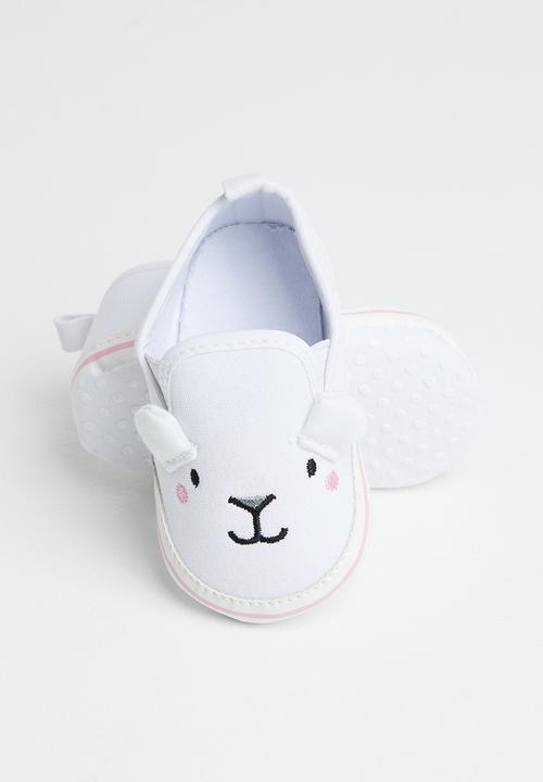 Pop Candy - Bear slip on - white