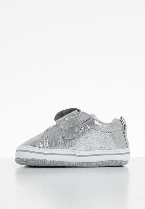 Pop Candy - Girls metallic slip on - silver