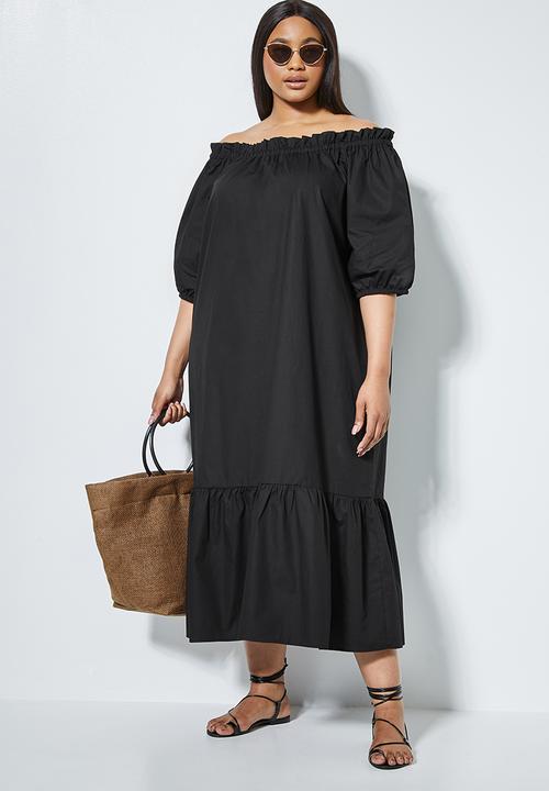 Superbalist - Off the shoulder maxi dress - black